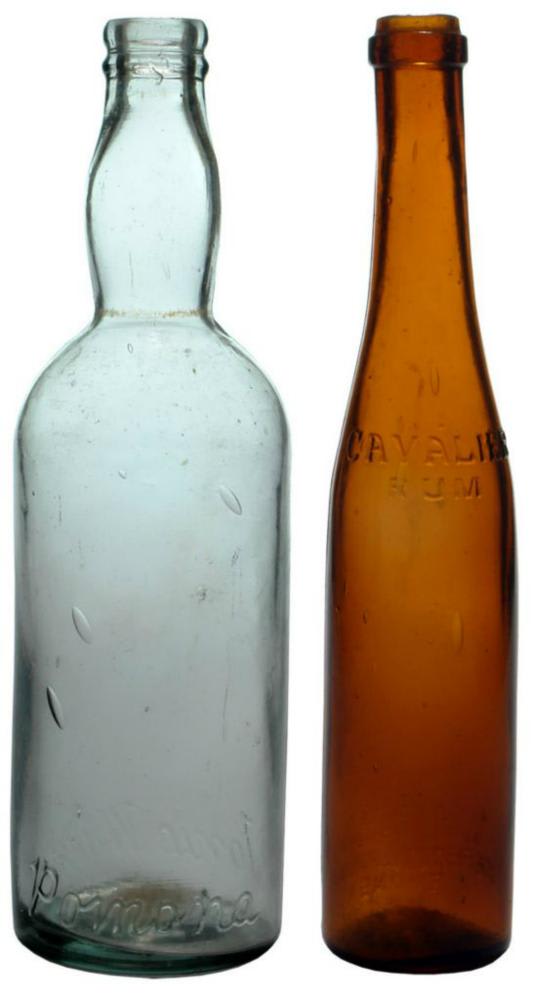Antique Rum Wine Bottles