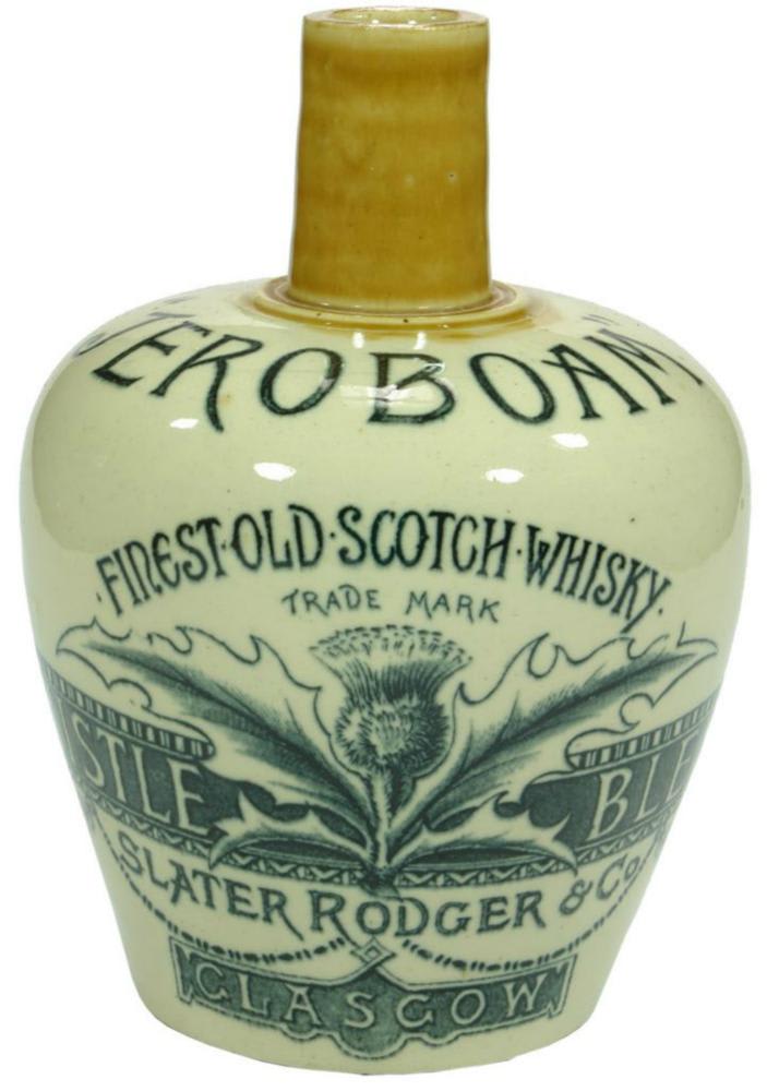 Jeroboam Slater Rodger Glasgow Thistle Whisky Jug