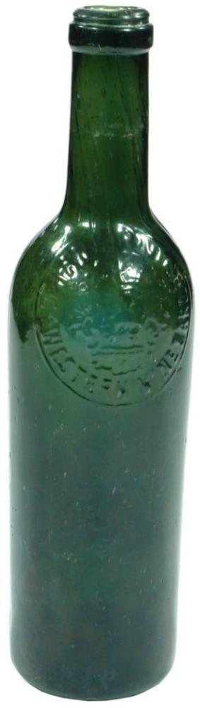 Hans Irvine Great Western Vineyard Antique Wine Bottle