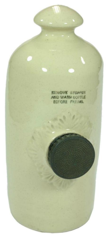 Remove Stopper Warm Bottle Before Filling Foot Warmer