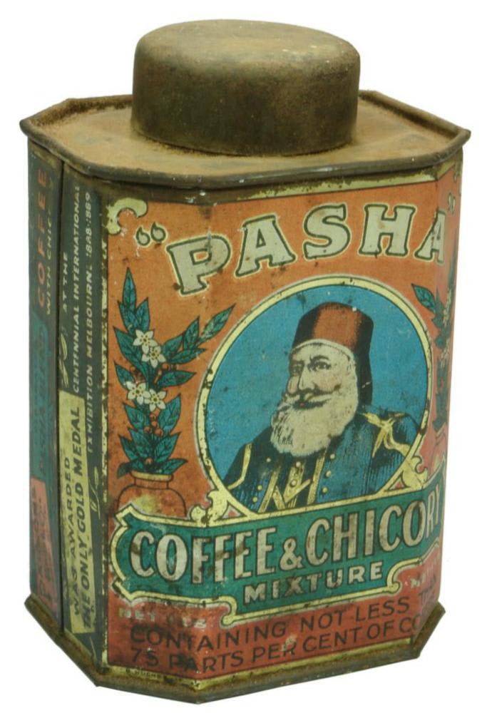 Pasha Coffee Chicory Sydney Antique Tin