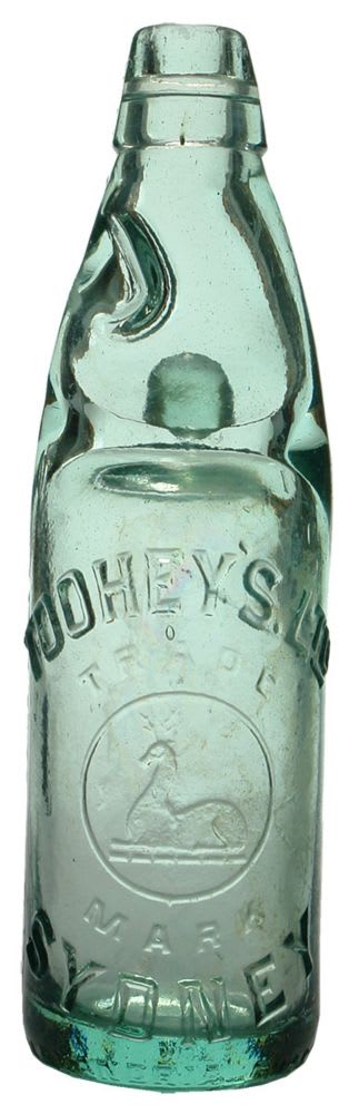 Toohey's Sydney Deer Codd Marble Bottle