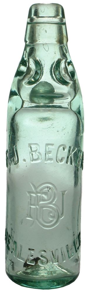 Becker Healesville Lemonade Codd Bottle
