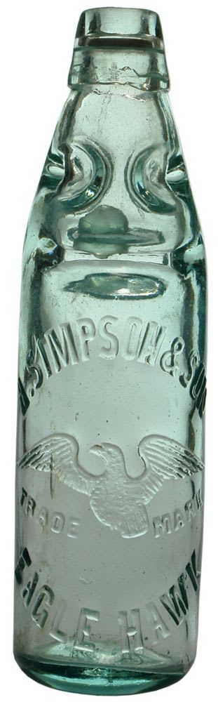 Simpson Eaglehawk Antique Codd Bottle