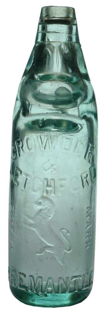 Crowder Letchford Lion Fremantle Codd Bottle