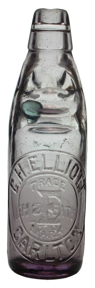 Elliott Carlton Soda Water Purple Codd Bottle