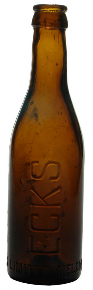 ECKS Melbourne Amber Glass Crown Seal Bottle