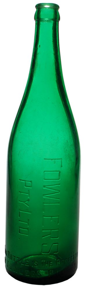 Fowlers Green Glass Crown Seal Bottle