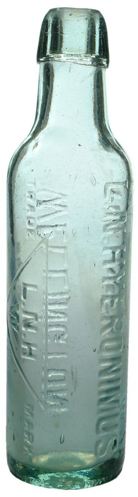Hyeronimus Wellington Antique Lamont Soda Bottle