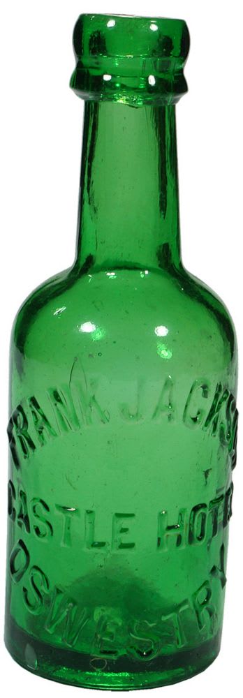 Jackson Castle Hotel Oswestry Green Beer Bottle