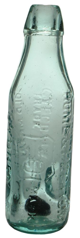 Hume Pegrum Sydney Patent Soda Bottle