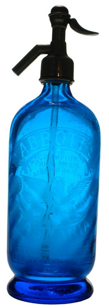 Abbott's Tasmania Blue Spiral Soda Syphon