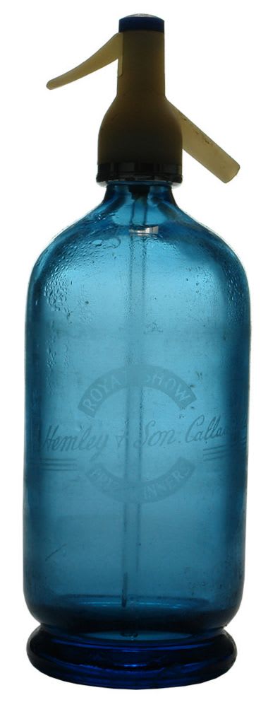 Hemey Callawadda Blue Glass Soda Syphon
