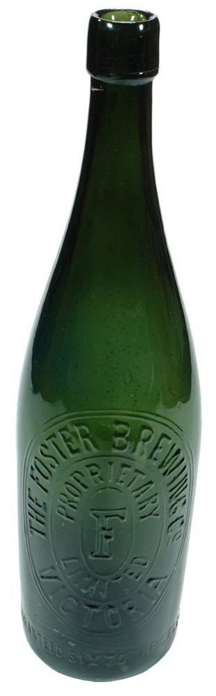 Foster Brewing Victoria Green Beer Bottle