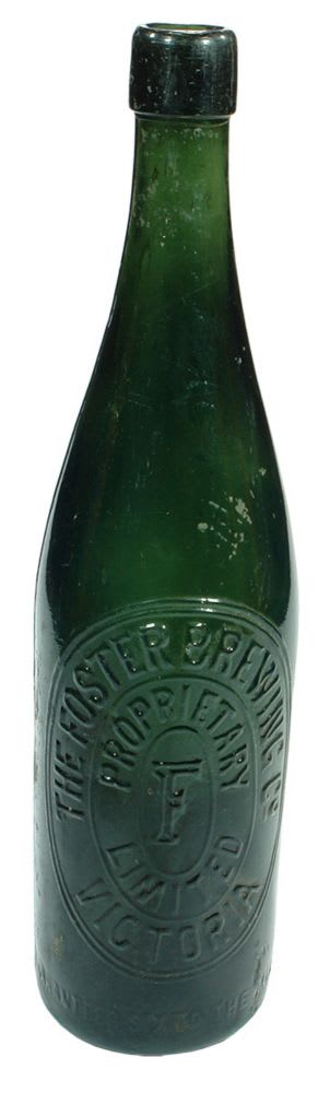 Foster Brewing Victoria Green Beer Bottle
