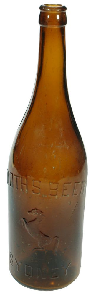 Tooth's Beer Sydney Horse Brown Beer Bottle