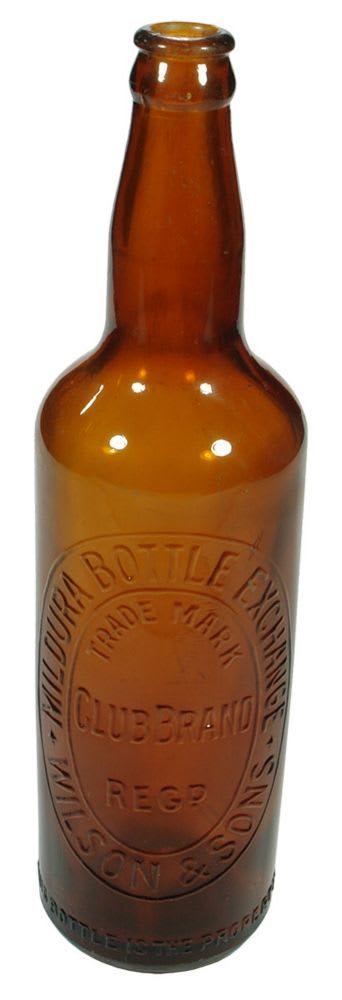 Mildura Bottle Exchange Beer Bottle