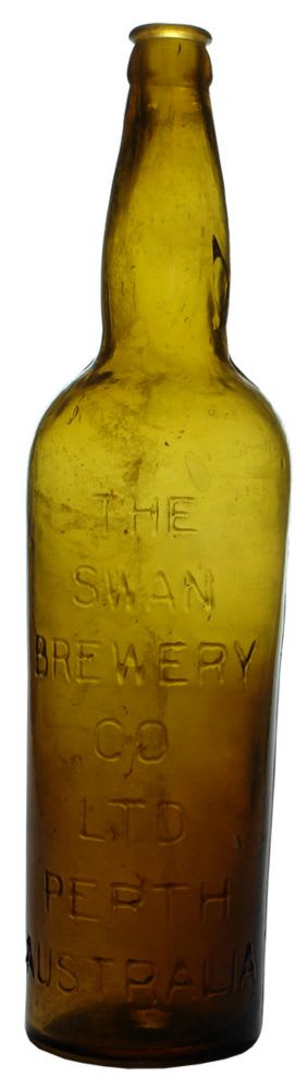 Swan Brewery Perth Amber Crown Seal Beer Bottle
