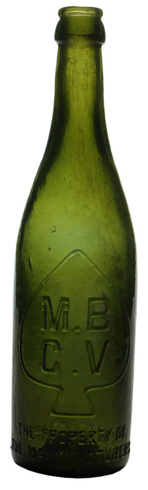 MBCV Spade Green Beer Bottle