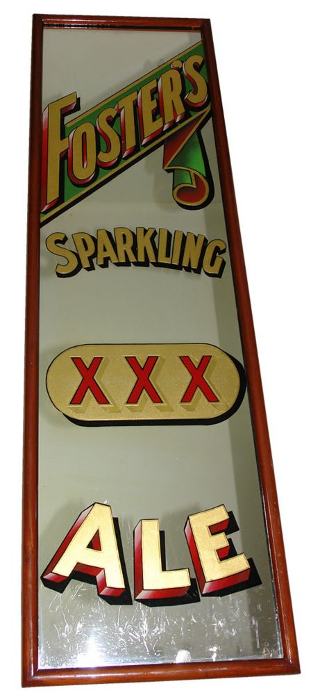 Foster's Sparkling XXX Ale Advertising Mirror