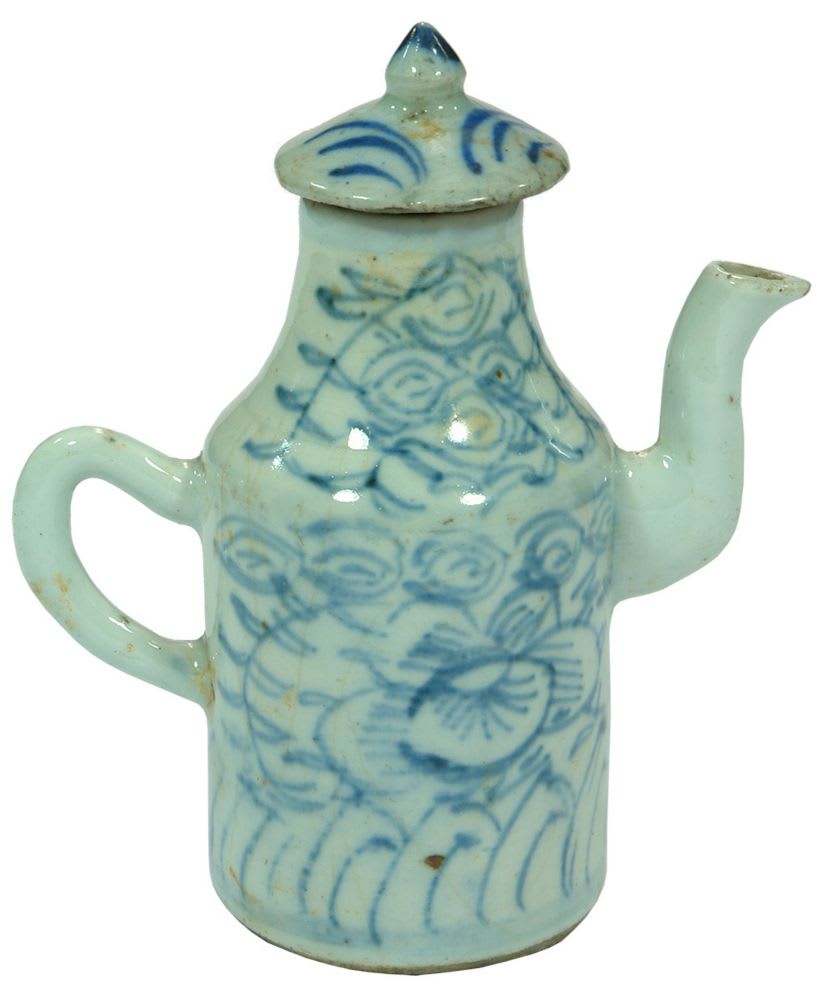 Chinese Blue White Porcelain Tea Pot