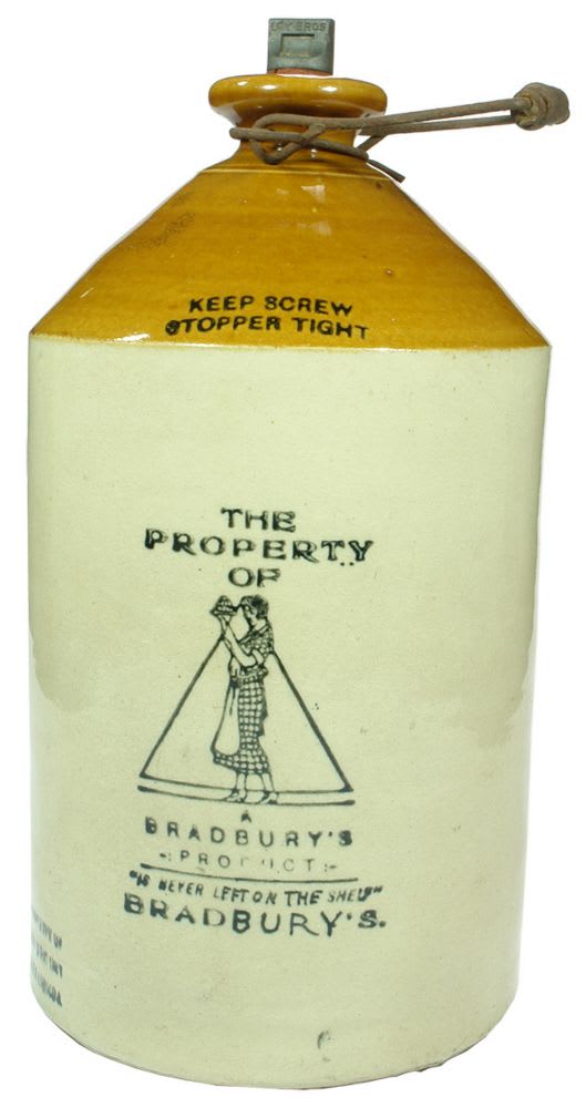 Bradburys Tasmania Printed Stoneware Demijohn