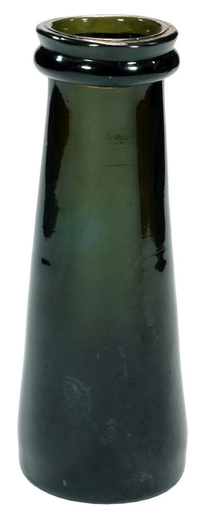Black Glass Cylinder Truffle Jar Bottle