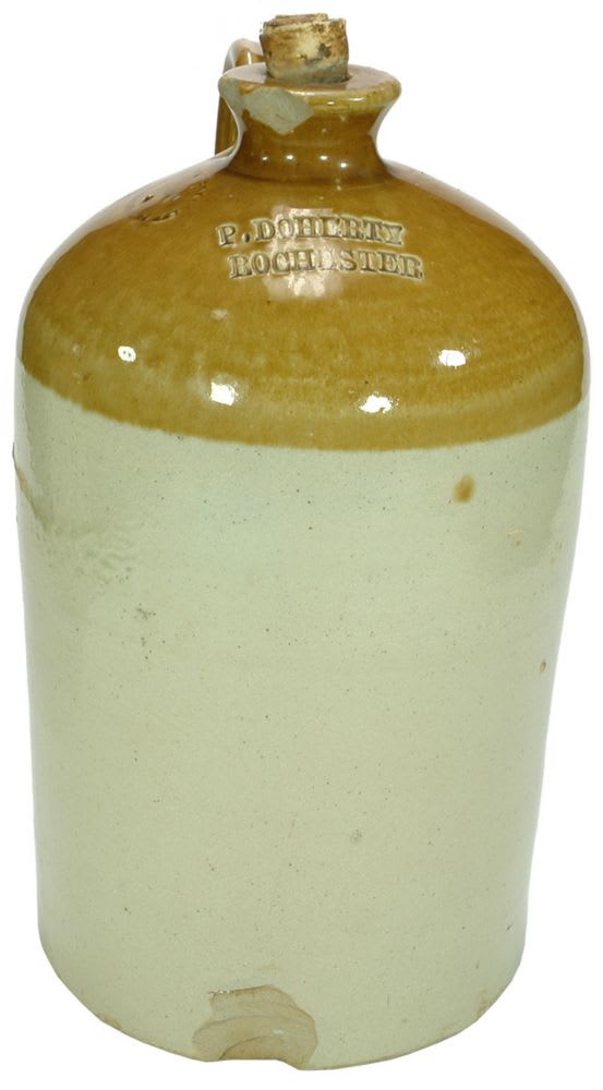 Doherty Rochester Impressed Stoneware Demijohn