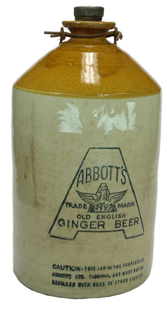 Abbott's Ginger Beer Tasmania Phoenix Demijohn