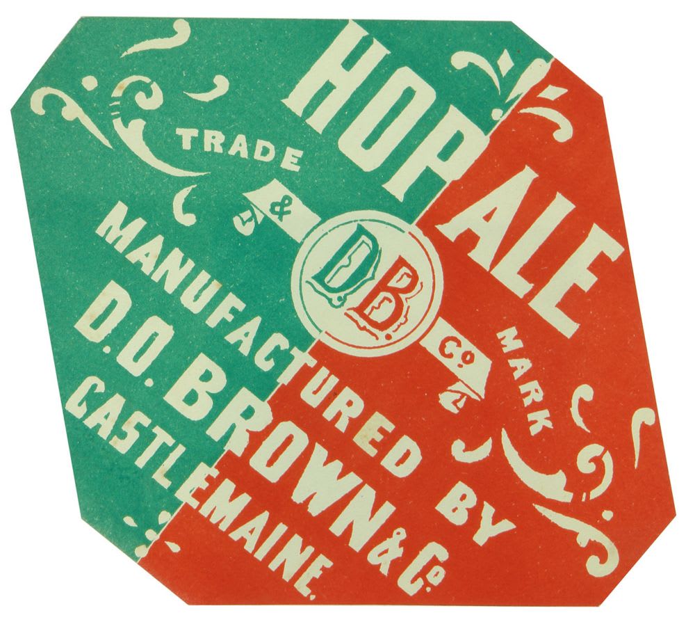 Brown Castlemaine Hop Ale Label