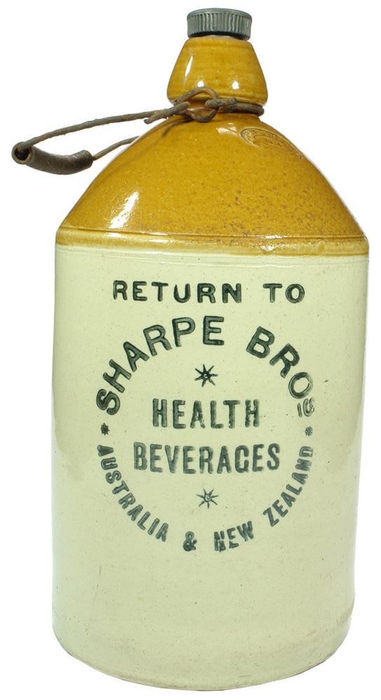 Sharpe Brothers Health Beverages Stoneware Demijohn