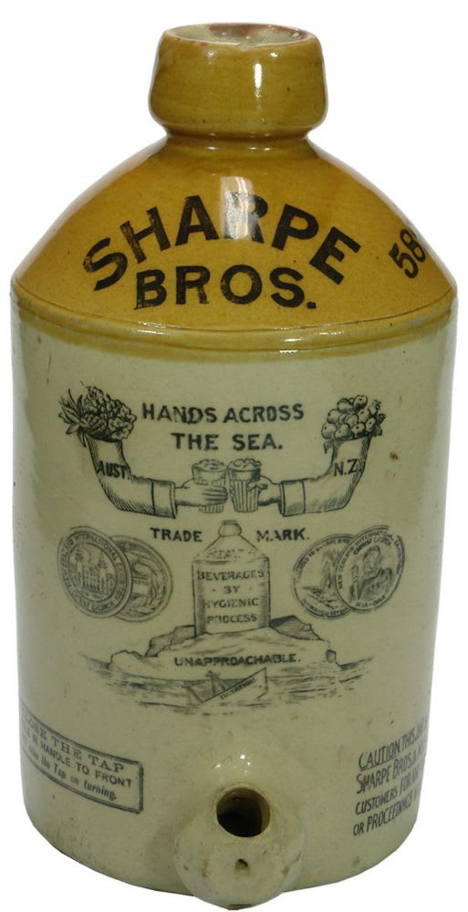 Sharpe Brothers Health Beverages Stoneware Demijohn