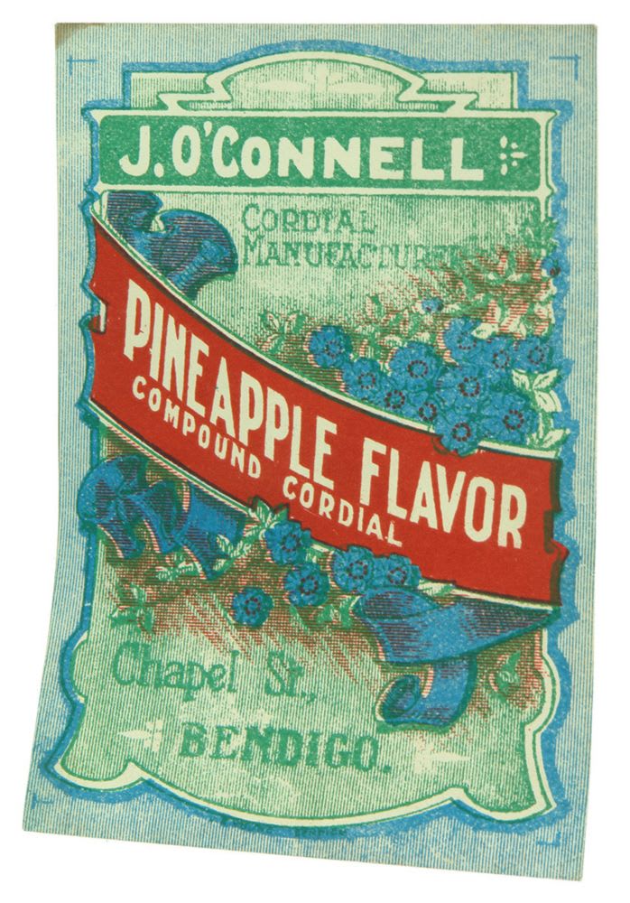O'Connell Chapel Bendigo Pineapple Flavor Label