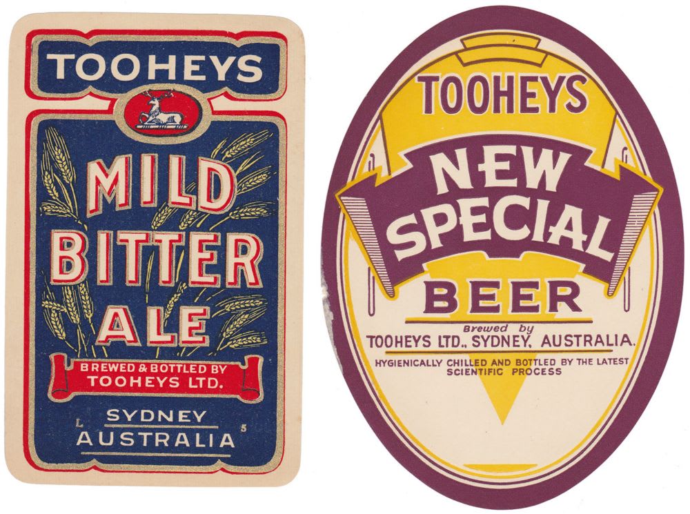 Tooheys Mild Bitter Ale Label