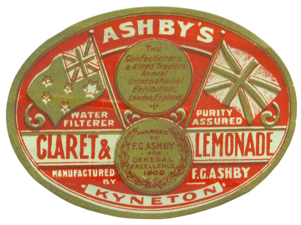 Ashby's Kyneton Claret Lemonade Label