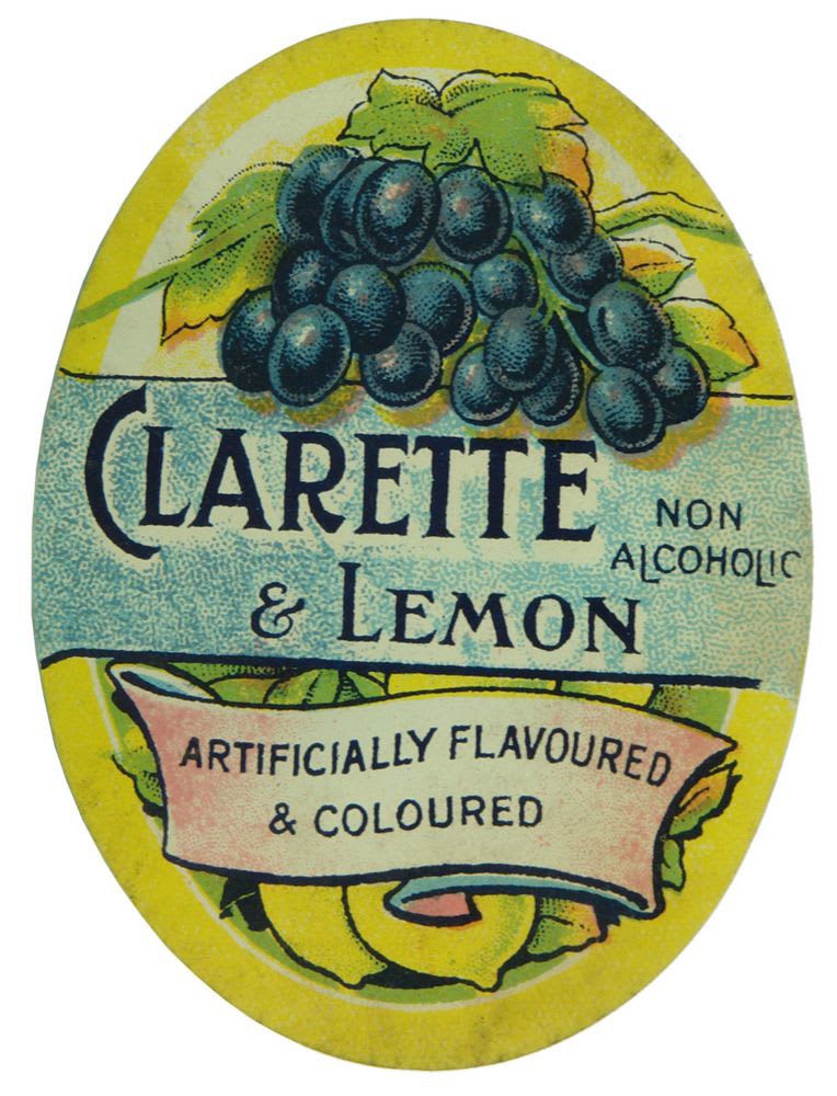 Clarette Lemon Non Alcoholic Label