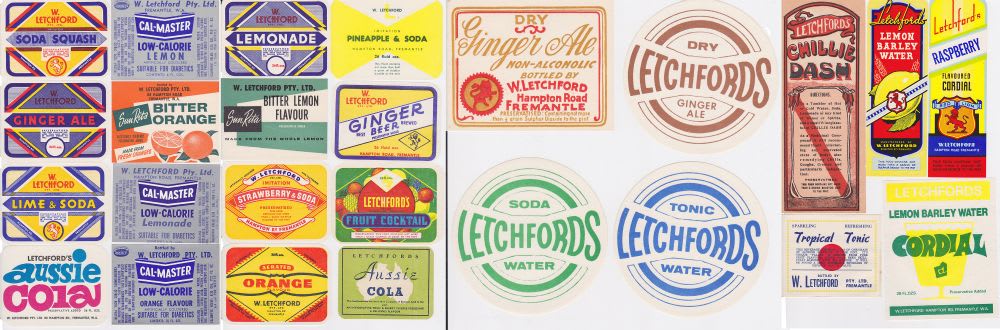 Vintage Letchford's Hampton Fremantle Labels