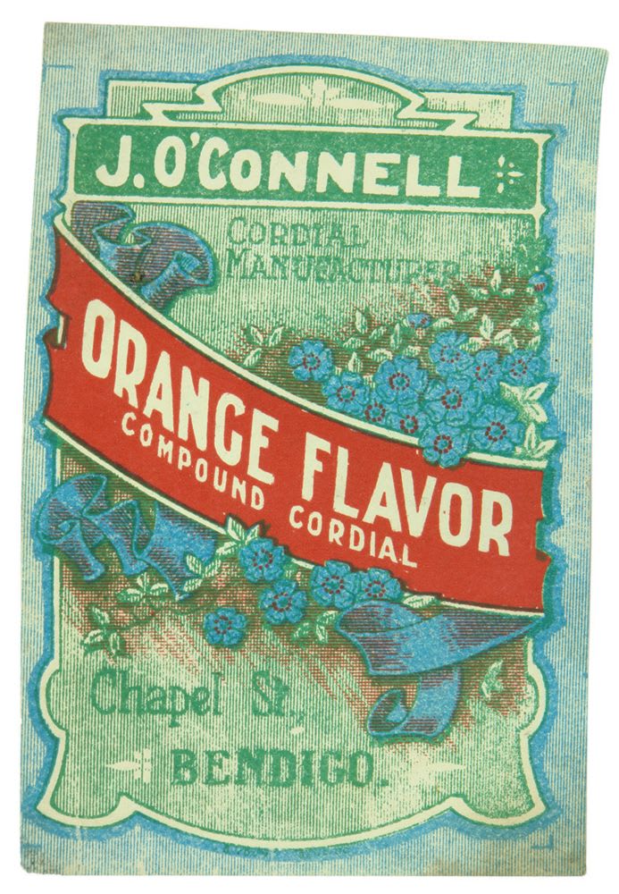 O'Connell Chapel Bendigo Orange Flavor Label