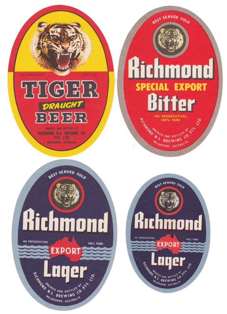 Richmond Brewery Beer Labels