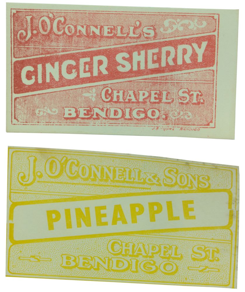 O'Connell's Bendigo Vintage Labels