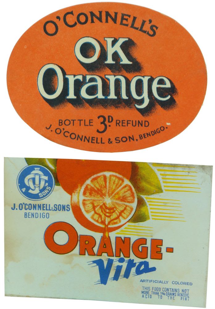 O'Connell's Bendigo Vintage Labels