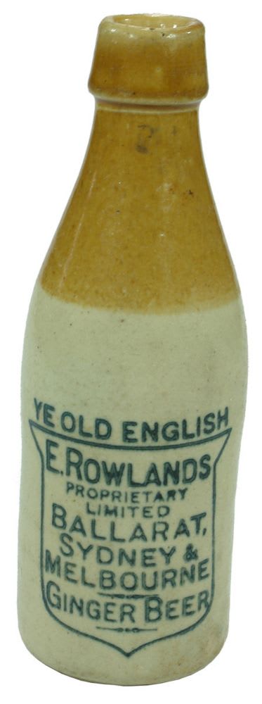 Ye Old English Ginger Beer Rowlands Bottle