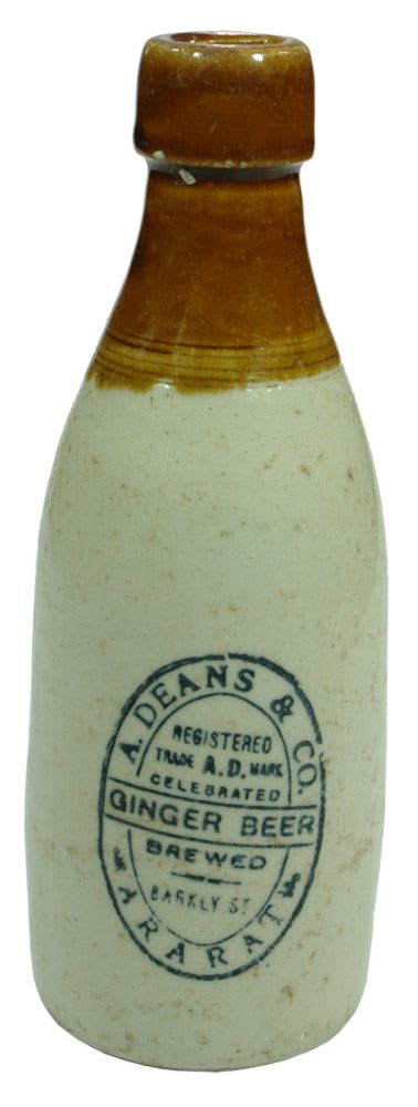 Deans Ararat Stoneware Ginger Beer Bottle