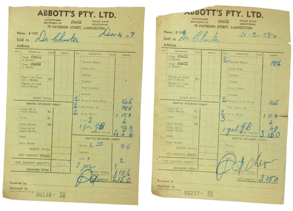 Abbott's Launceston Letterheads