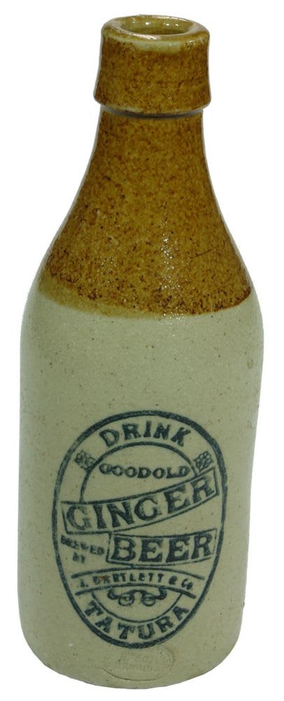 Bartlett Tatura Bendigo Pottery Stoneware Bottle