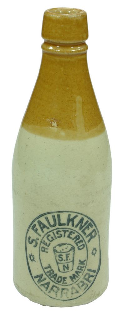 Faulkner Narrabri Stoneware Ginger Beer Bottle