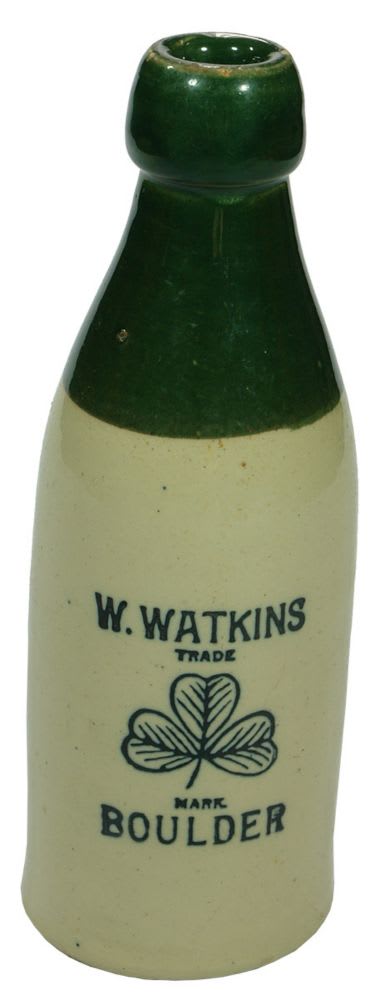 Watkins Boulder Shamrock Ginger Beer Bottle