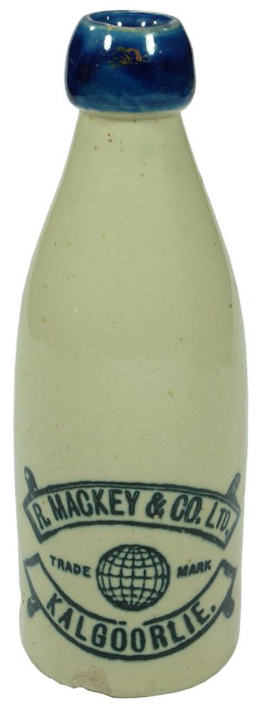 Mackey Kalgoorlie Blue Lip Ginger Beer Bottle