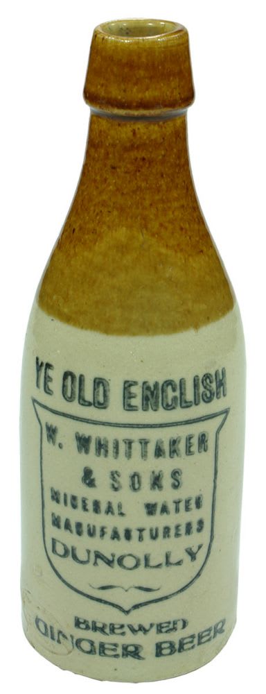 Whittaker Dunolly Ginger Beer Bottle