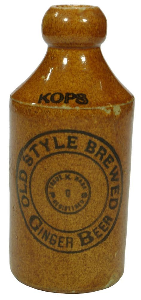 KOPS Old Style Brewed Ginger Beer Bottle